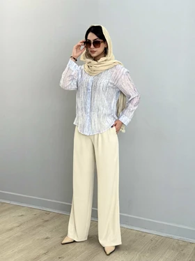 شومیز گازوئیلی (آبی)