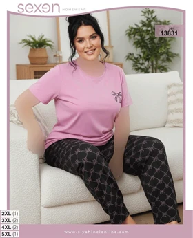 تیشرت شلوار بیگ سایز sexen کد 13831