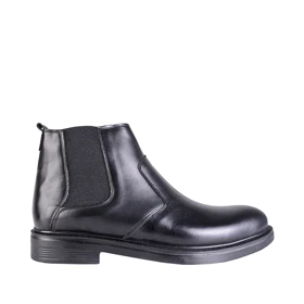 بوت چرم مردانه مدل دور کش