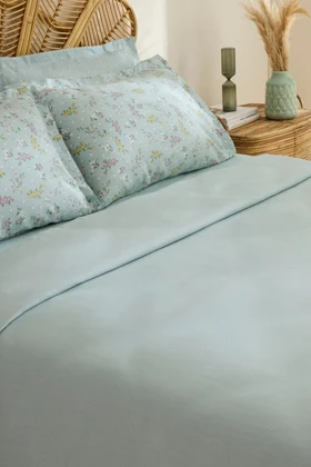 سرویس روتختی پیکه دو نفره Karaca Home مدل Noa بامبو و پنبه - نعنایی
