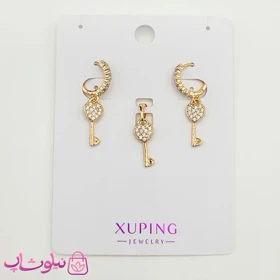 نیم ست دخترانه ژوپینگ طرح کلید و قلب کد 2291