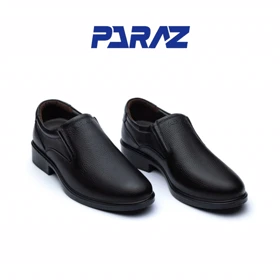 کفش مجلسی مردانه چرم طبیعی مدل تارا کارا مشکی کد 24