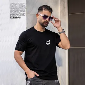 تیشرت مردانه wolf رنگ مشکی
