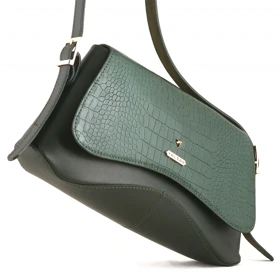 کیف دوشی زنانه چرم یلسان مدل آیریا کد 124-PRM