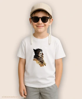 تیشرت بچگانه طرح تلماسه تیموتی شالامی کد 926