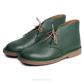 کفش صحرایی سافاری گازولین سبز چمنی شبرو - GAAZOLIN Safari Veldskoen B Design Green Village W