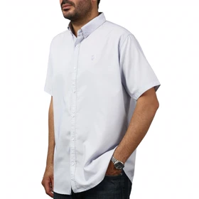 پیراهن آستین کوتاه ساده مردانه برند مد مدل 14112193