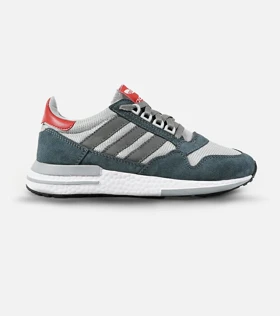 کفش کتانی مردانه طوسی فیلی زیر سفید آدیداس adidas ZX 500