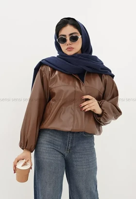 بامبر چرم پایین کش کد1004823