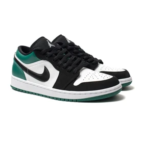 کفش جردن 1 مشکی سبز طرح Low Shoes کد 281743