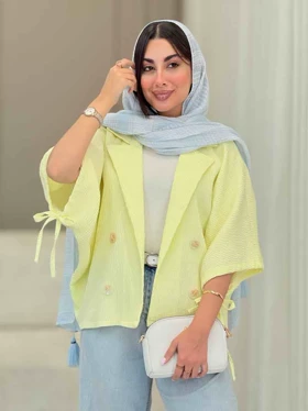 مانتو پانچ آستین بند سوگل