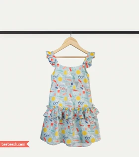 پیراهن ساحلی آبی