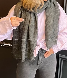 شال لینن پلنگی شاین