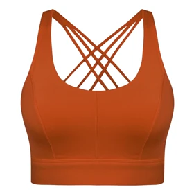 نیم‌تنه ورزشی زنانه ماییلدا مدل اسپورت پد ثابت پشت ضربدری کد 4848