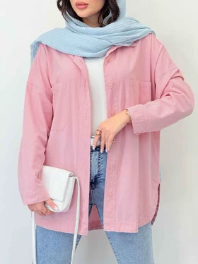 شومیز دو جیب پایین هلال