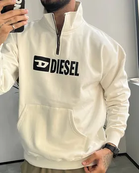 دورس نیم زیپ DIESEL رنگ سبز سفید