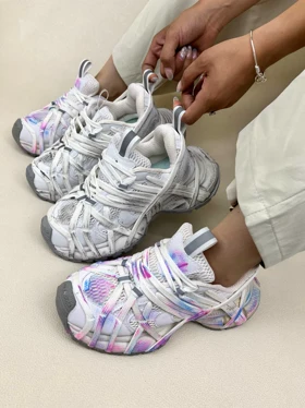 کتانی زنانه بالنسیا گا اسپایدر balenciaga spider کد 1242