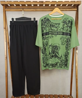 ست تیشرت شلوار (ME-12- 1257/1) (سبز)