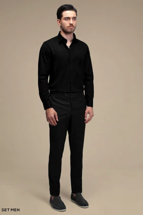 پیراهن مردانه ساده آستین بلند ست من