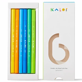 ماژیک آبرنگی دو سر کاکو KACO بسته 24 عددی با 6 رنگ (Mint Lemon (6 colors))