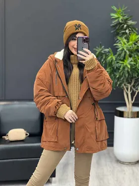 کاپشن سیلیکونی چهار جیب