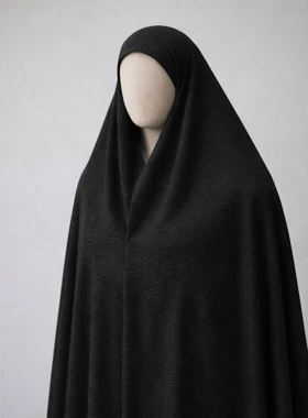 پارچه چادر مشکی طرح دار برند رولنس اصل کره ای کد 114