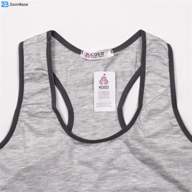 ست نیم‌تنه و شورت ورزشی زنانه کوزا مدل 9151-1 رنگ خاکستری روشن