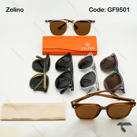 عینک دودی زلینو GF9501 زنانه مردانه یو وی 400 پلاریزه Zelino-9827-U