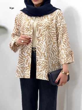 تونیک مانتویی لینن ناز مهر