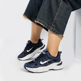 کفش و کتانی زنانه و دخترانه مدل نایک NIKE رنگ سرمه ای کد M755