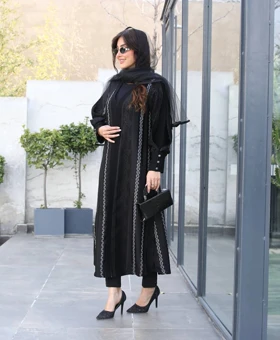 مانتو بلند ژاکارد عیدانه