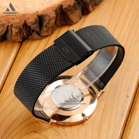 ساعت دنیل ولینگتون بند حصیری مشکی Daniel Wellington 00117HRB