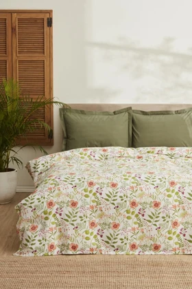 روتختی پیکه دو نفره Karaca Home مدل Ellie پنبهای - سبز