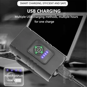 چراغ جلو شارژی دوچرخه 1000 لومن مدل T6 LED