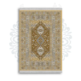 *جدید* فرشینه از جنس پارچه شانل مخمل ترک طرح فانتزی برند دفه کد 620