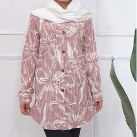 مانتو زنانه کراش کاملس گل‌دار