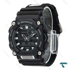 ساعت مچی جیشاک GA-900 مشکی بند برزنتی Gshock-7936-G