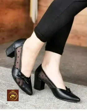 کفش مجلسی توری زنانه پاپبونی