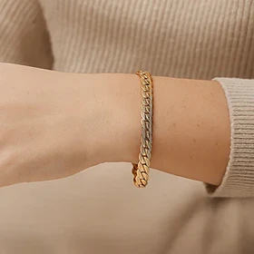 دستبند ژوپینگ طرح فیگارو (باریک) 5 میل