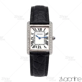 ساعت کارتیه زنانه مدل Tank دور نگین 105959