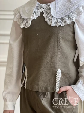 ست تاپ و شلوار نوار کنفی