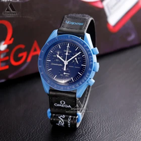 ساعت امگا سواچ آبی Omega x Swatch Speedmaster NEP-M3 (رنگ دوم)