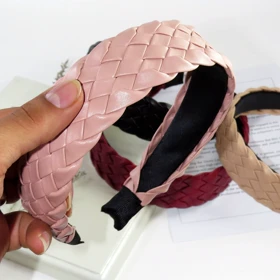 تل مو زنانه مدل چرم حصیری کد G_Lnd_455