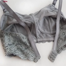 سوتین بدون فنر زنانه مدل دالبری رنگ طوسی ماییلدا کد 5036