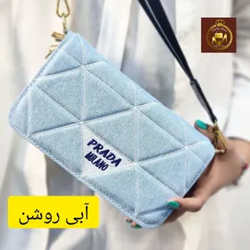 کیف دوشی بغل کج جین زنانه کد : 1073