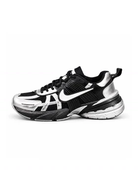 کفش کتانی مردانه نایکیv2k رنگ مشکی نقره ای Nike V2k