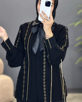 شومیز حریر کراواتی