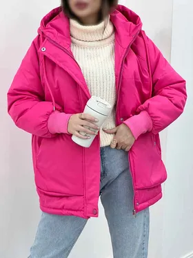 کاپشن کلاهدار دو جیب کارولینا