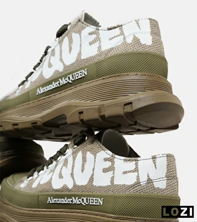 کفش کتانی نیم ساق سبز Alexander McQueen