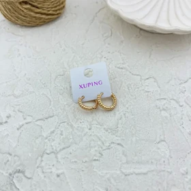 گوشواره زنانه حلقه‌ای طرح توپی ژوپینگ، زیبایی در سادگی